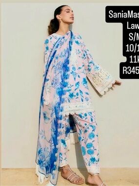 Sania Maskatiya lawn khaddi cotton silk outfit
